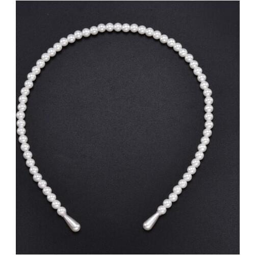 White Pearl Fashion Women Hair Hoop Hair Band Elegant Headband Hairband Jewelry Hair Accessories