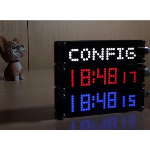 Pixel Clock V4.3 Wi-Fi Time Calibration Smart Sensor Ambient Light