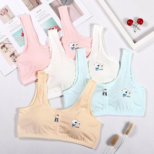 Teen Training Bra Cotton Bra for Girls Kids Tops Teenager Underwear Soft Adolescente Brassiere Young Girl Lingerie Undercloth
