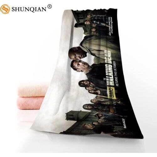 Custom the walking dead Towels Microfiber Fabric Popular Face Towel/Bath Towel Size 35x75cm, 70x140cm Print your picture