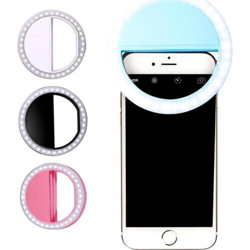 For Phone Len LED Fill Light Portable Universal Selfie Light Flash Lamp LED Light Ring