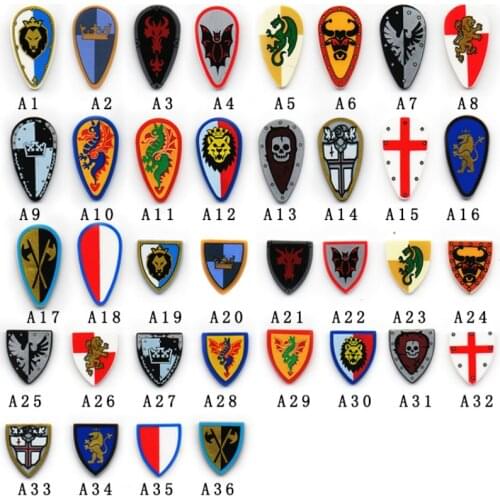 Medieval Rome Castle Knights Figure Accessories Shield Spartacus Soldier Crusader Dragon Cavalry Weapon MOC Building Blocks Toys