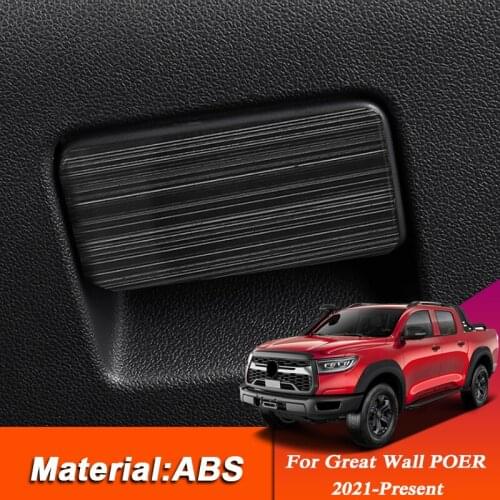 Car Styling Sticker For Great Wall POER Connon 2021 2022 Interior Glove Box Sequins Decoration Auto Accessory