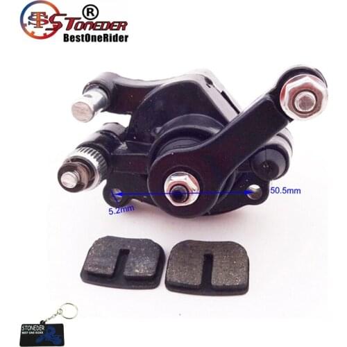STONEDER Minimto Front Right Side Disk Disc Brake Caliper Pads For 2 Stroke 43cc 47cc 49cc Mini Gas Electric Go Kart