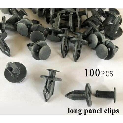 100pcs 8mm Hole Door Panel Clips Auto Fastener Clip For TRANSPORTER 100 T5 T6 Trim Van Carpet Camper
