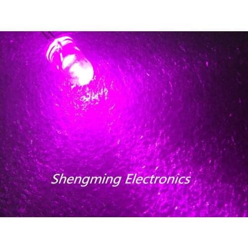 100pcs 5mm Round Pink Superbright LED diode water clear