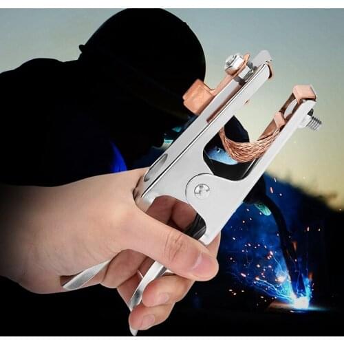 300a Grnd Work Clamp Arc Welding Ground Clamp Manual Welder Earth Ground Cable Copper Grip Clip Clamp