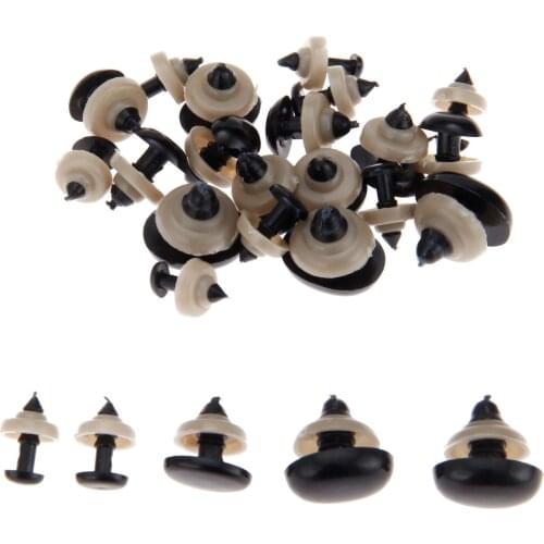 40/20pcs Plastic Safety Eyes Nose with Washers Oval 3D Handmade DIY Accessories for Kid Puppet Doll Teddy Bear Plush Animal Toys