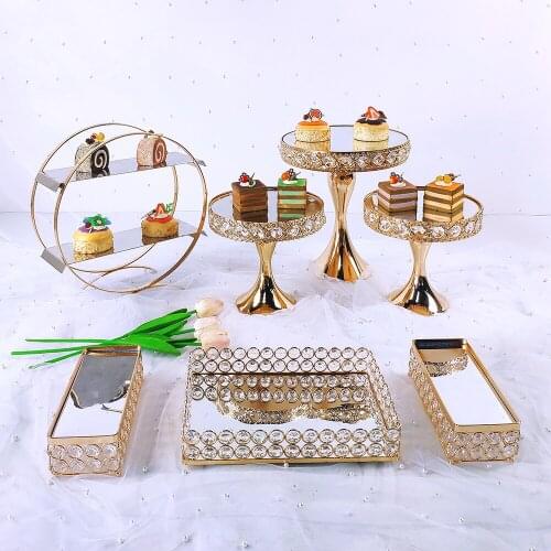 6-8pcs Wedding Display cake stand cupcake tray cake tools home decoration dessert table decorating party suppliers