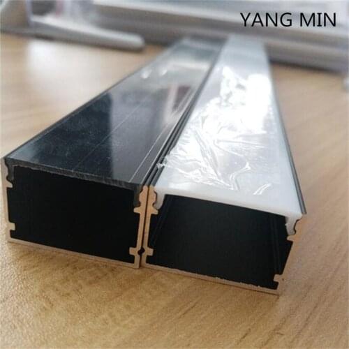 Free Shipping Hot Selling led strip Aluminum profile 2m/pcs milky and transparent cover available