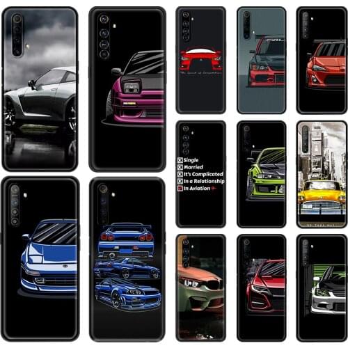 Phone Case For OPPO A9 Realme Reno 6 C3 7 5 X7 X50 Pro 5G XT V3 X3 2020 Silicone Soft Capa Back Cover Tokyo Racing car
