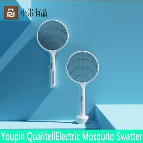 Xiaomi Youpin Qualitell Electric Mosquito Swatter Handheld LED Mosquito Killer Insect Fly Wall-mounted Mosquito Trap