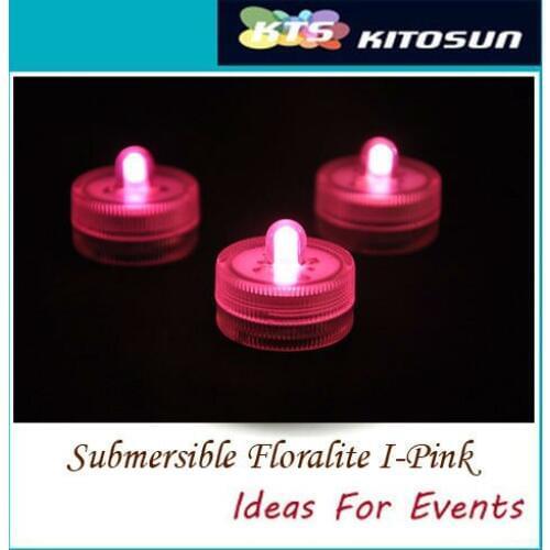 KITOSUN 2016 super quality pink color Small Battery Operated submersible Micro Mini led light for wedding centerpiece