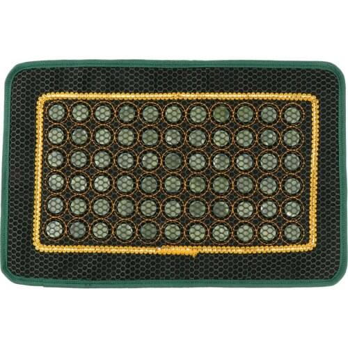 High Quality Natural Jade Stone Rectangle Breathable Cooling Summer Pillow Cover Chair Seat Massage Pad Mat for Home Office Car