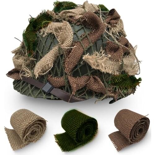 M1 Helmert Paratroopers Helmet Outdoor Linen Strip Helmet Camouflage Net Replica WW2 Iron Man Helmet Motocross Vintage Helmet