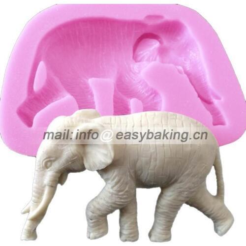 Cartoon 3D Animal Elephant Silicone Mold Cake Decorating Mold For Chocolate Soap Candy Arts & Crafts