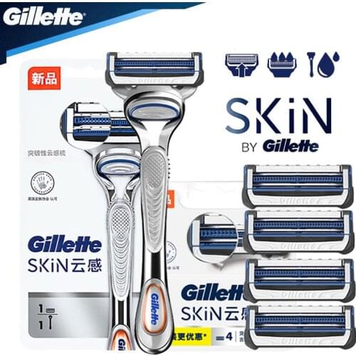 Gillette Mens shaver SkinGuard Shaver Straight Safety Razor For Men Shaving Machine Shave Cassettes With Replacement Blades
