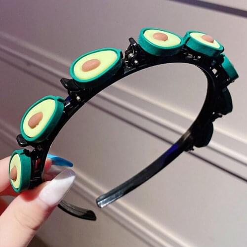 New Cute Durable Lovely Hair Band Beautiful Exquisite Korean Style Colorful Flower Fruits Avocado Design Kids Head Band Party