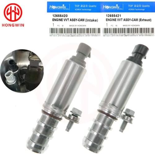 Genuine No.12655420 & 12655421 Intake Exhaust Camshaft Position Actuator Solenoids Fits G M 2.0 2.2 2.4 06-14 12628348, 12646784