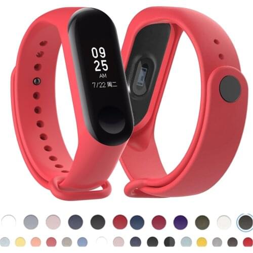 Strap for Xiaomi Mi Band 6 bracelet Sport silicone watch wristband Mi band 4 5 6wriststrap For correa Xiaomi mi band 4 5 3 strap