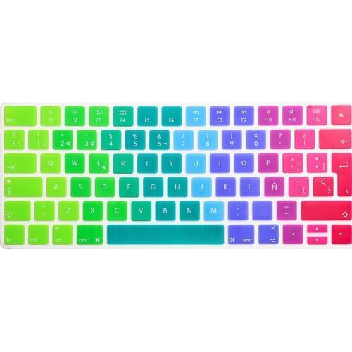 Euro Spanish Keyboard Cover Silicone Skin Protector (2PCS) For Apple Magic Keyboard MLA22B/A EU/UK European Keyboard Layout