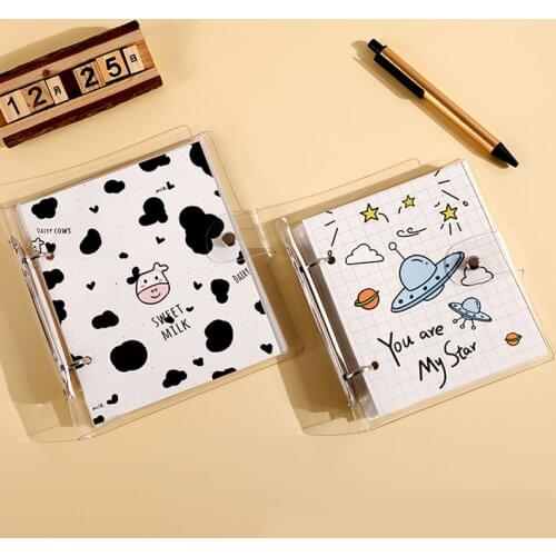 Cute Cartoon Photo Album 3/5 inches Cow Print Cover Photocard Holder 100/50 Pockets Card Binder Kpop Scrapbook for Photos