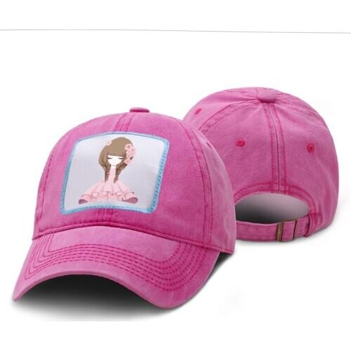 Cute Pink Color Baseball Caps Outdoor Adjustable Woman Baseball Cap Male K-pop Snapback Caps Homme Black Female Baseball Cap