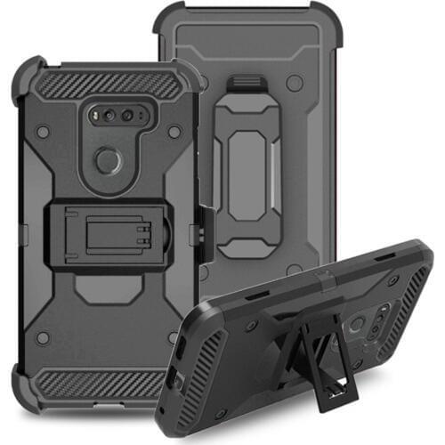 Heavy Duty Hybrid Armor Case For LG V35+ ThinQ Shockproof Impact Protective Belt Clip Holster Hard Back Cover For LG V35 ThinQ