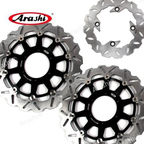 ARASHI CBR954 Brake Disc For HONDA CBR954RR 2002 2003 CBR 954 RR Front Rear Brake Rotors GOLD BLACK 954RR