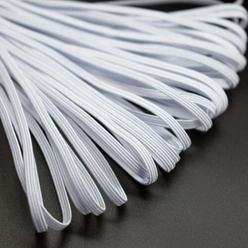 Top quality! 1/8" 3mm Skinny Elastic Ribbon #029 white color, headwear accessaries 130yards free shipping