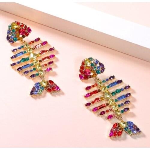 YDGY Explosive Creative Fish Bone Style withEarrings for Individual Animal Earrings