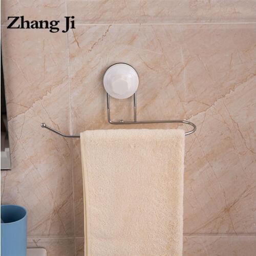 Zhang Ji Hanging Bathroom Toilet Paper Holders Towel Rack Chrome Plated Metal Roll Hangers Stand Towel Holders Home Storage