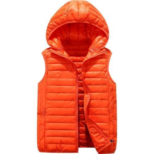 Parent-Child Hooded Vest Autumn Winter Fashion Kids Lightweight Warm Outerwear Coat For Baby Girls Boys 90-180CM Waistcoat TX341