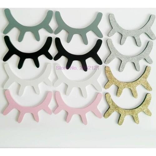 100pairs 3D Cute Eyes Eyelash Pattern Wall Sticker DIY Suitable For Eyelash Salon Shop Eyebrows Store Beauty eyelash logo