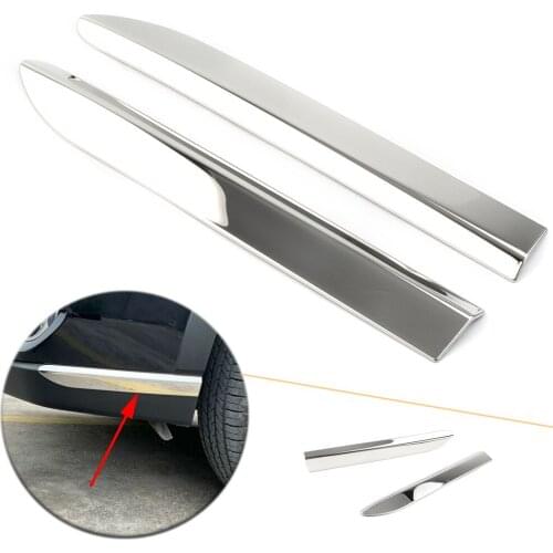 Car Front Bumper Corner Molding Protector Cover Trim Chrome ABS For Subaru 2019 2020 Forester SK 2Pcs