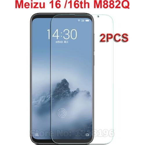 2PCS Screen Protector Meizu 16th Tempered Glass Meizu 16 Glass Anti Scratch Film For Meizu 16 Glass Meizu 16th M882Q Glass ]