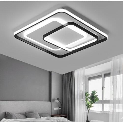 2020 Ceiling Lamp Modern Simple Bedroom Lamp Bookstore Lamp Room Lamp Square Lamp nordic cafe hotel home decoration