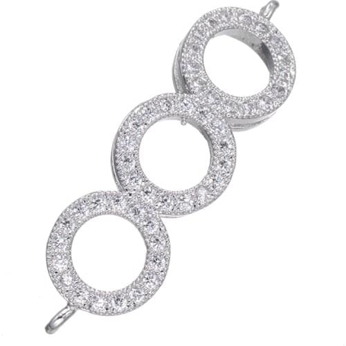 5 pcs High Quality Bijoux Zircon Letter Charms For Bracelets & Necklaces Vintage Connectors Jewelry Findings Diy Bedels