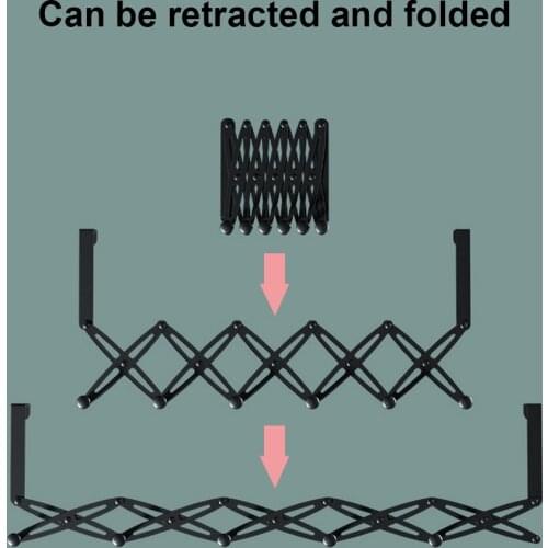 6-Hook Wall Hang Mounted Towel Coat Hat Hook White / Black Stainless Steel Door Clothes Hook Bathroom Hardware Home Storage Rack