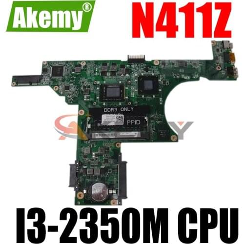 Akemy CN-0CHRG4 0CHRG4 For Dell Inspiron 14z n411z Laptop Motherboard DA0R05MB8D2 I3-2350M CPU DDR3