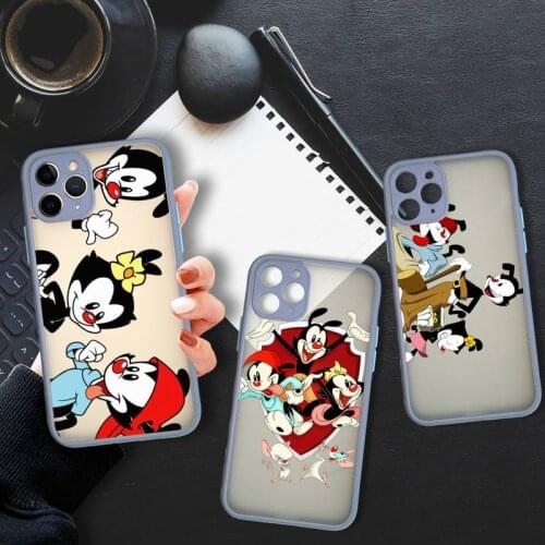 Animaniacs reboot Phone Case Bumper Shockproof Trasparent For iPhone 11 12 Pro Max Mini XR X XS 7 8 Plus Gray Cover