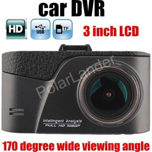 Hot sale 3 inch LCD screen Car DVR Camera 1080P 170 Degree wide viewing angle Dash Cam Video Recorder Registrator Record