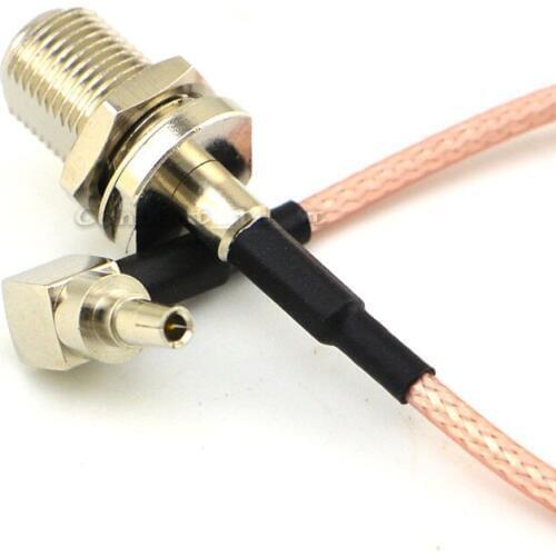 100pcs F Female Jack to CRC9 Male Plug pigtail Cable Extension Cable 10-30cm for 3g 4g usb modem