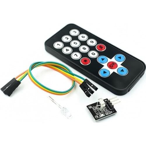 Infrared wireless remote control kit black infrared remote control + receiving board 3-piece set FOR-ARDUINO