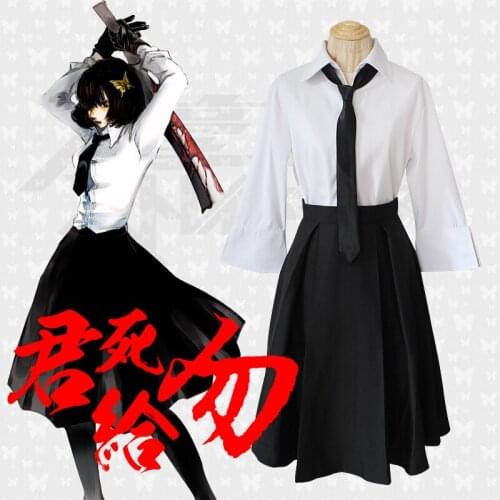 Amine Bungou Stray Dogs Akiko Yosano Cosplay Costume For Halloween School Uniform Suit