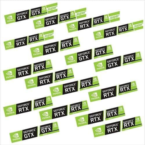 Bulk Sales Of DIY Stickers Nvidia Graphics Card Rtx 3090 3080 3070 Gtx 1660 1650 Notebook Decoration Label