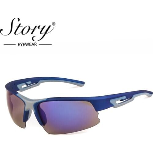 STORY fashion half Frame sunglasses men 2019 brand designer vintage classics square goggle eyewear male driver shades SMOD1191