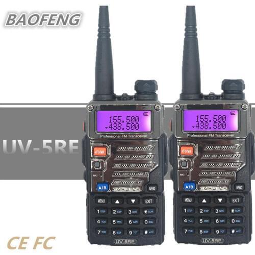 1/2/3/4 BAOFENG UV-5RE Walkie Talkie Update UV-5R Handheld Ham CB Radio Station Amateur UHF VHF HF Transceiver Woki Toki Scanner
