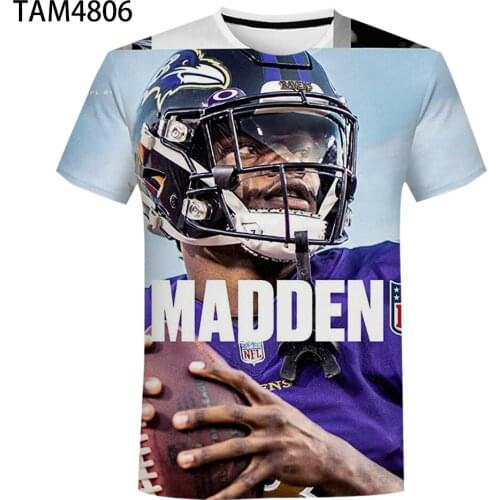 Madden Foreign Trade New Summer Mens T-Shirt Mens Casual Top 3D Childrens Round Neck Shirt Oversize Street Style