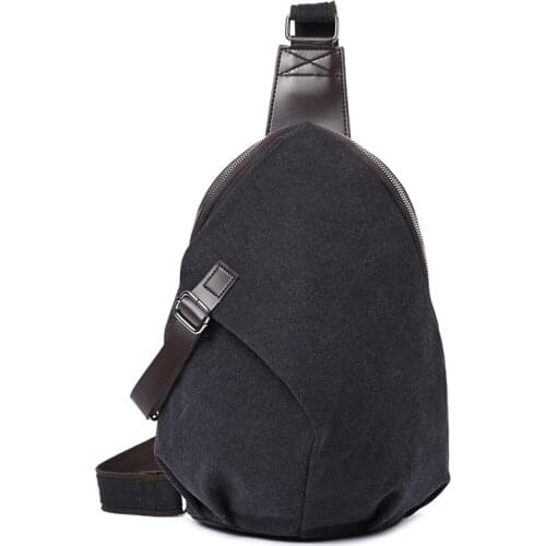 Luxury man chest Canvas Bag Vintage Crossbody Bag Mens Business Sling Bags Travel Male Casual Chest Pack